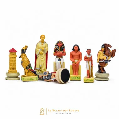 Schachspiel aus Kunstharz "Römer vs. Ägypter".