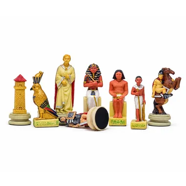 Schachspiel aus Kunstharz "Römer vs. Ägypter".