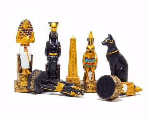 Schachspiel aus Kunstharz "Altes Ägypten".