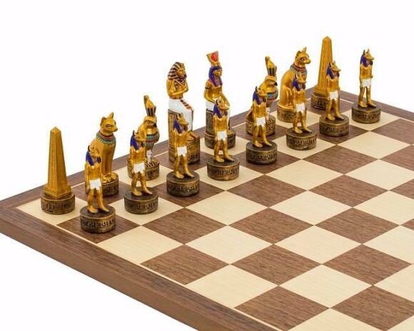 Schachspiel aus Kunstharz "Altes Ägypten".
