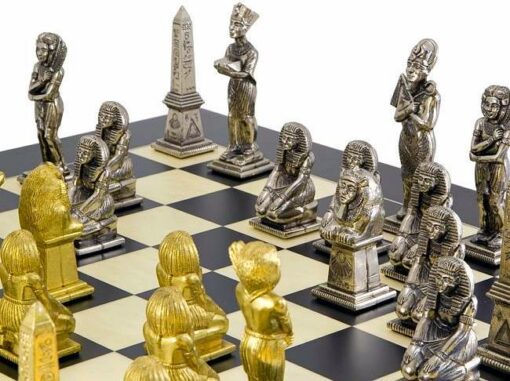 Schachspiel "Ägypten" aus Metall