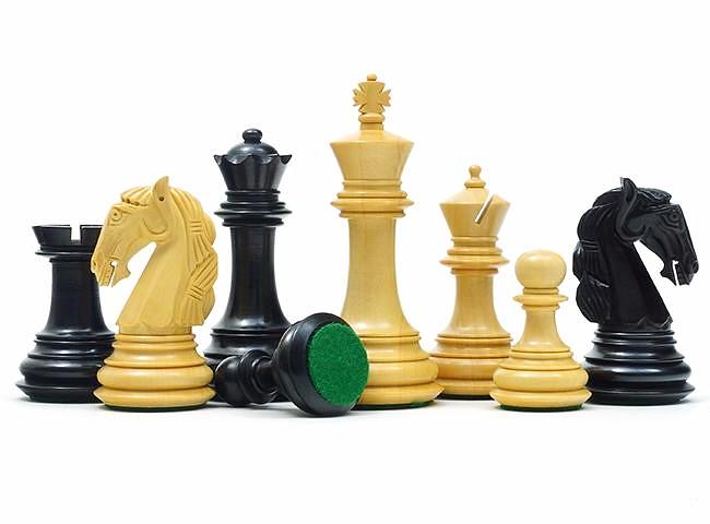 Gambit Schachspiel aus Ebenholz – Bild 2