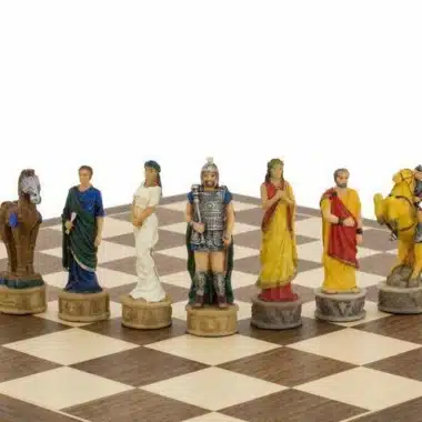 Schachspiel aus Kunstharz "Der Trojanische Krieg".