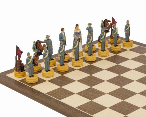 Schachspiel aus Harz "Sezessionskrieg zweite Ausgabe"