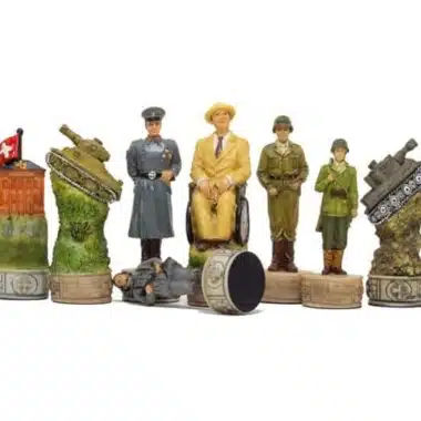Schachspiel aus Kunstharz "Hitler vs. Roosevelt".