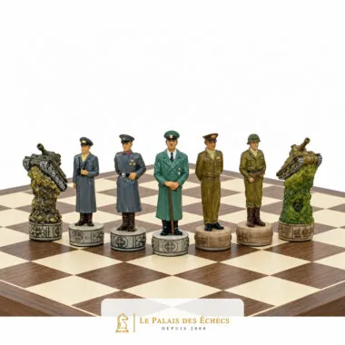 Schachspiel aus Kunstharz "Hitler vs. Roosevelt".