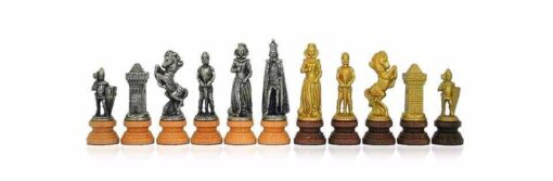 Schachspiel "Maria Stuart" aus Holz und Metall