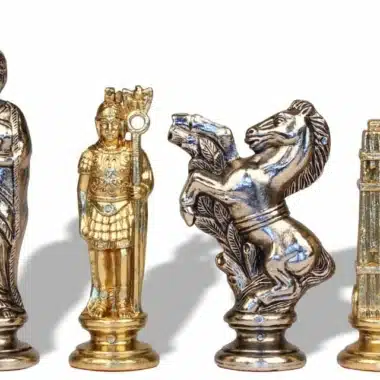 Metallschachspiel Julius Cäsar