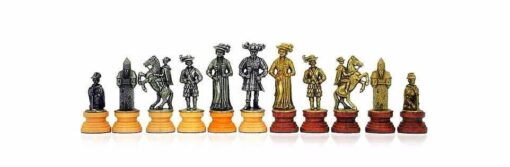 Schachspiel "Lanzichenecchi" aus Holz und Metall