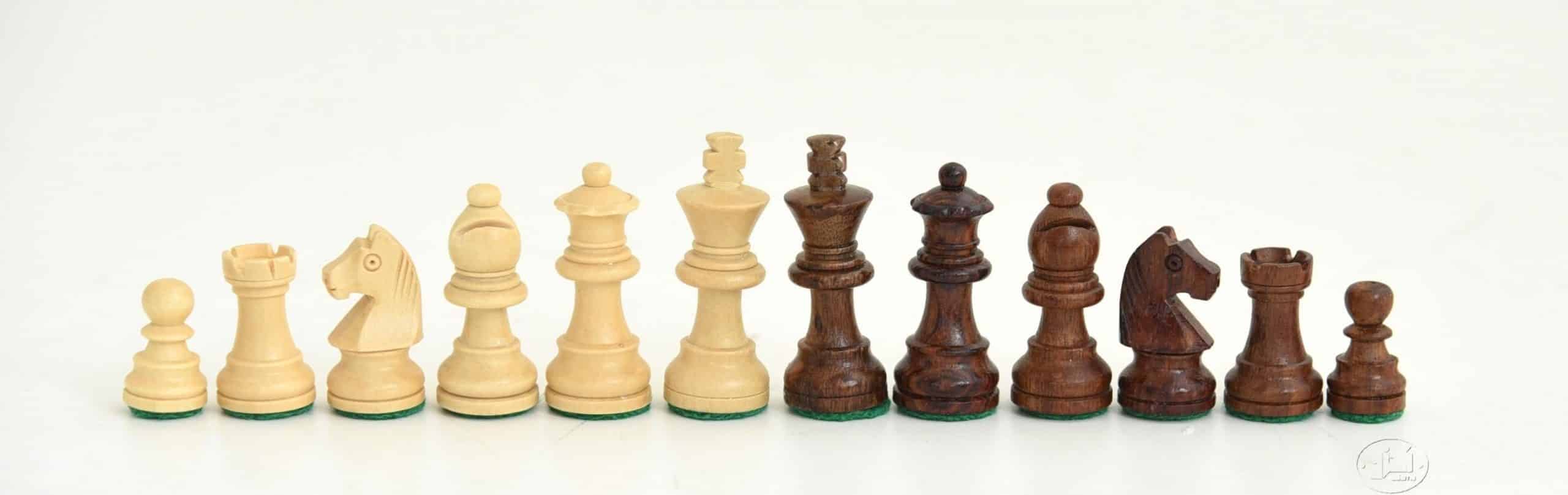 Schachspiel Little Classic aus goldenem Rosenholz – Bild 4