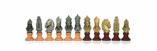 Schachspiel "Moncada" aus Holz und Metall