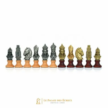 Schachspiel "Moncada" aus Holz und Metall