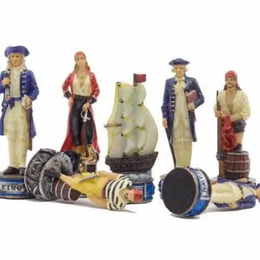 Schachspiel aus Kunstharz "Piraten und königliche Marine".