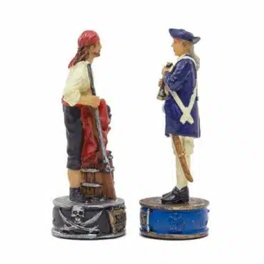 Schachspiel aus Kunstharz "Piraten und königliche Marine".