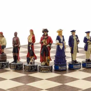 Schachspiel aus Kunstharz "Piraten und königliche Marine".