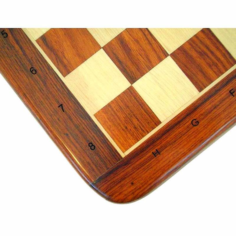 Alphanumerisches Schachbrett aus Gold-Rosenholz und Ahorn – Bild 2