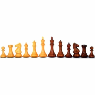 Jeu d'Echecs "Staunton Suprême" en Bois de Rose Doré