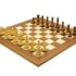 Set "Victoria II" Schachbrett aus Nussbaum- und Ahornholz & Schachspiel aus Rosenholz