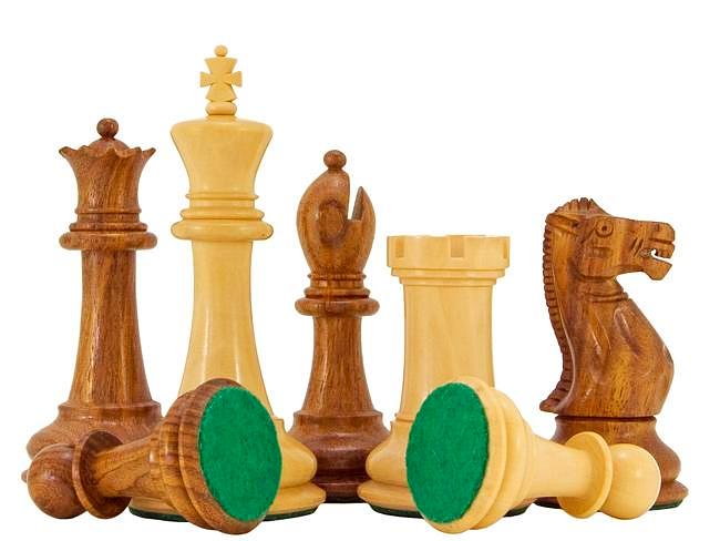 4,2" Supreme Luxus Staunton gewichteten Schachfiguren Set Ebonisierter Box Holz 