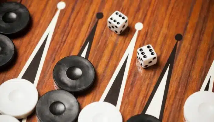 Backgammon-Platte