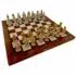 Ensemble Jeu d’Echecs Buste Médieval en Etain et Echiquier en Marbre