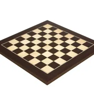Schachbrett de Luxe aus Wenge- und Ahornholz