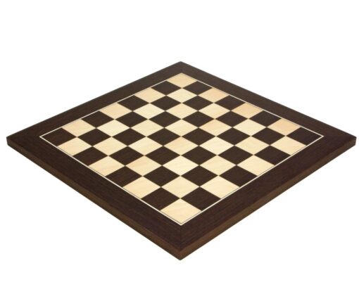 Schachbrett de Luxe aus Wenge- und Ahornholz