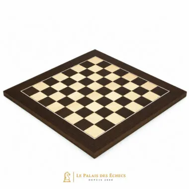 Schachbrett de Luxe aus Wenge- und Ahornholz