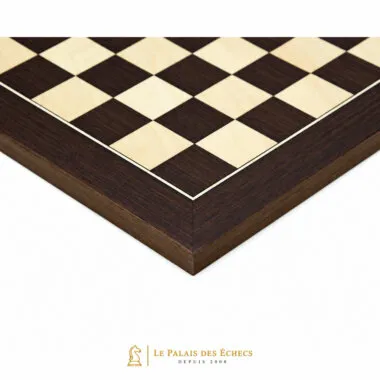 Schachbrett de Luxe aus Wenge- und Ahornholz