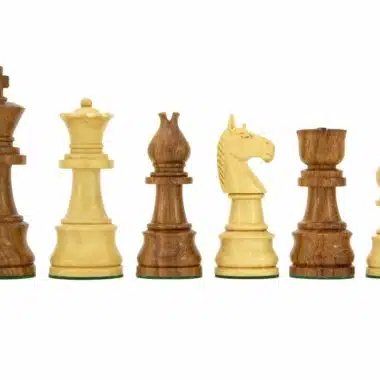 Schachspiel Opus-Serie aus Sheeshamholz und Buchsbaumholz
