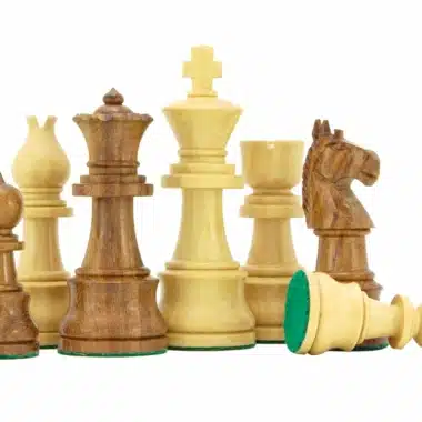 Schachspiel Opus-Serie aus Sheeshamholz und Buchsbaumholz