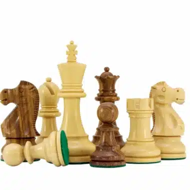 Staunton Jacob Knight Schachspiel aus Sheeshamholz und Buchsbaumholz