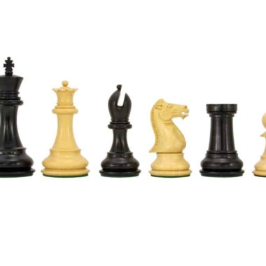 Staunton-Schachspiel aus Buchsbaum- und Ebenholz Sandringham-Serie