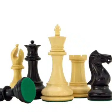 Staunton-Schachspiel aus Buchsbaum- und Ebenholz Sandringham-Serie