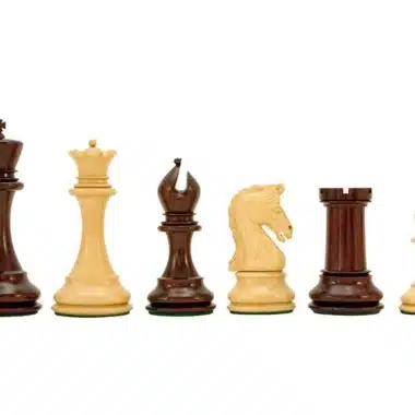Schachspiel de Luxe Serie Eminence aus Rosenholz und Buchsbaumholz