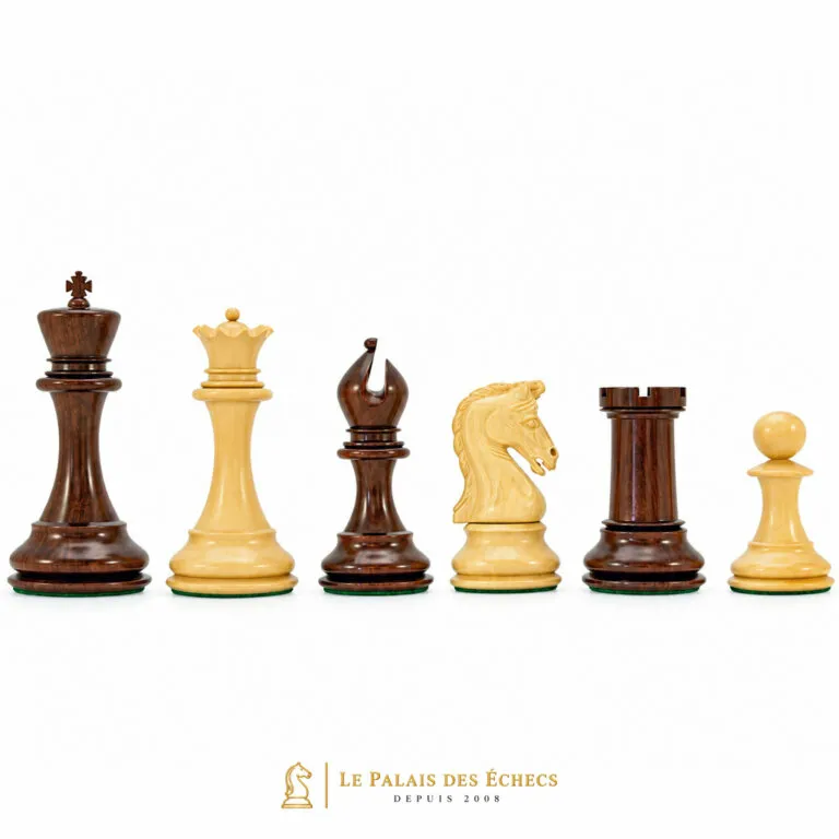 Schachspiel de Luxe Serie Eminence aus Rosenholz und Buchsbaumholz