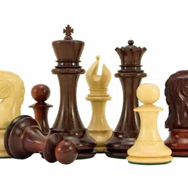 Schachspiel de Luxe Serie Eminence aus Rosenholz und Buchsbaumholz