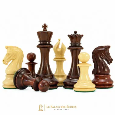 Schachspiel de Luxe Serie Eminence aus Rosenholz und Buchsbaumholz