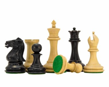 Staunton Schachspiel aus Buchsbaumholz & Buchholz Ebonisiert Sovereign Serie