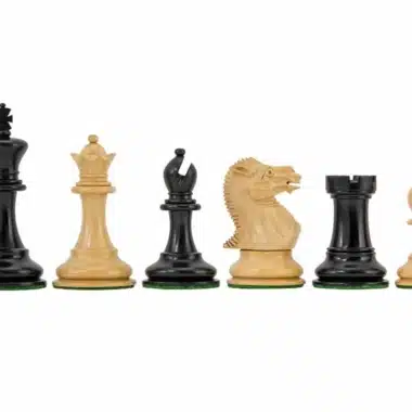 Staunton-Schachspiel aus Buchsbaumholz und Ebenholz Highgrove-Serie