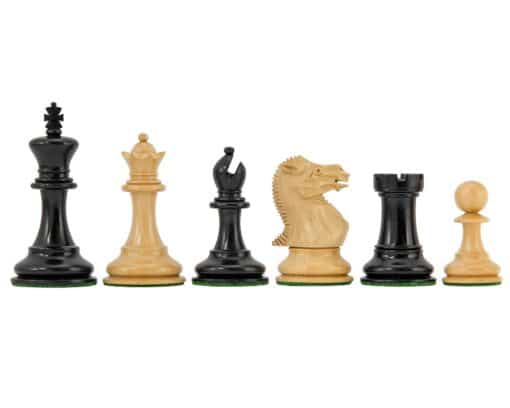 Staunton-Schachspiel aus Buchsbaumholz und Ebenholz Highgrove-Serie