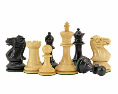 Staunton-Schachspiel aus Buchsbaumholz und Ebenholz Highgrove-Serie