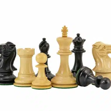 Staunton-Schachspiel aus Buchsbaumholz und Ebenholz Highgrove-Serie