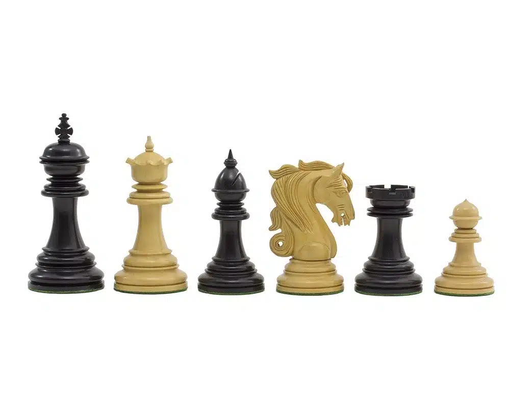Schachspiel Kingsgate aus Ebenholz und Buchsbaum