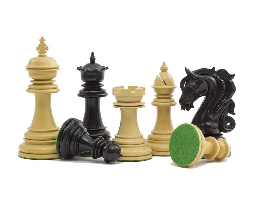 Schachspiel Kingsgate aus Ebenholz und Buchsbaum – Bild 3