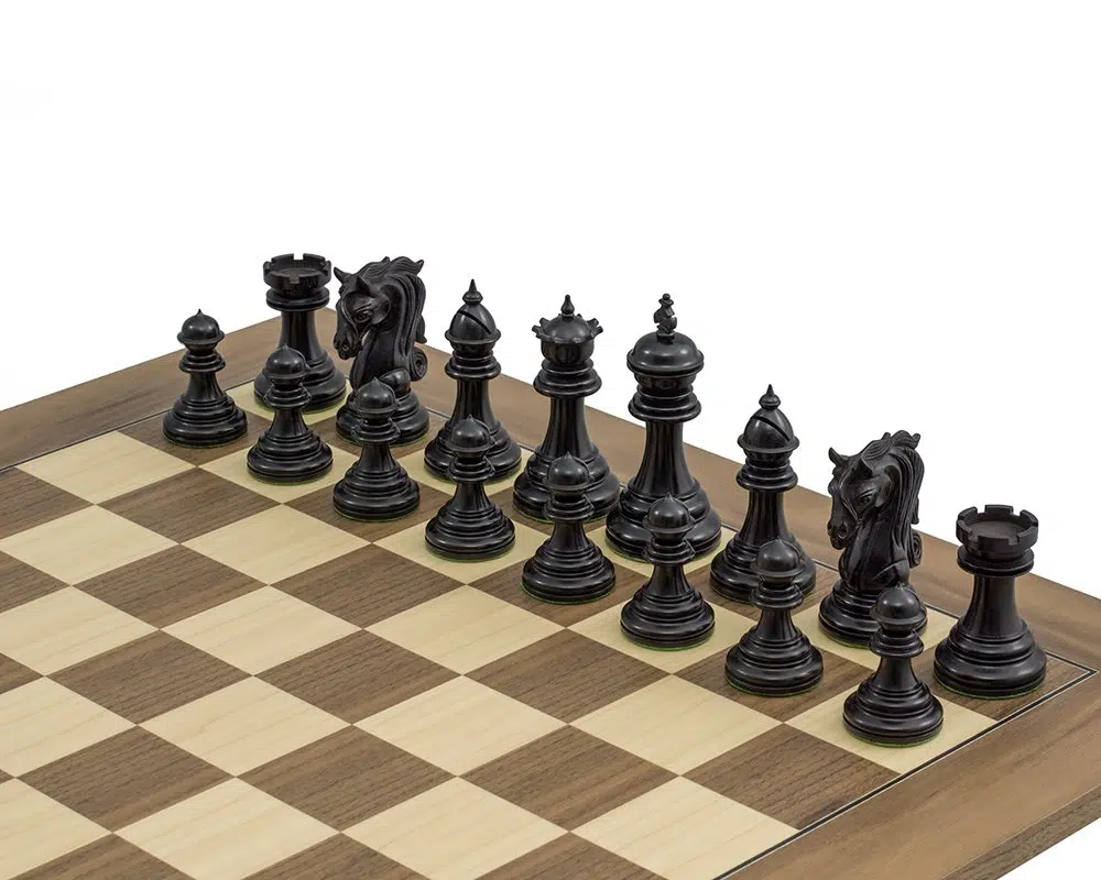 Schachspiel Kingsgate aus Ebenholz und Buchsbaum – Bild 5