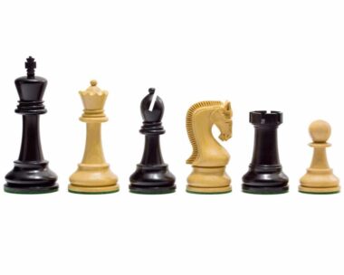 Schachspiel Serie Leningrad aus Buchsbaumholz und ebonisiertem Buchsbaumholz