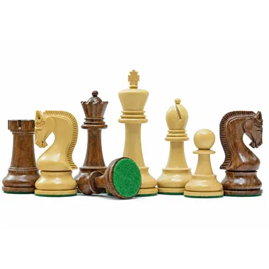 Schachspiel Leningrader Serie aus Sheeshamholz und Akazienholz