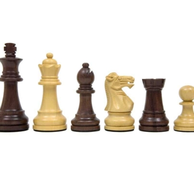 Modica-Schachspiel aus Rosenholz und Buchsbaumholz