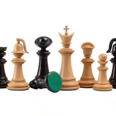 Schachspiel Staunton Griechische Serie aus Ebenholz und Buchsbaumholz